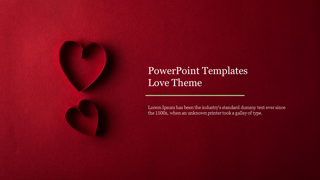Free PowerPoint Templates Love Theme